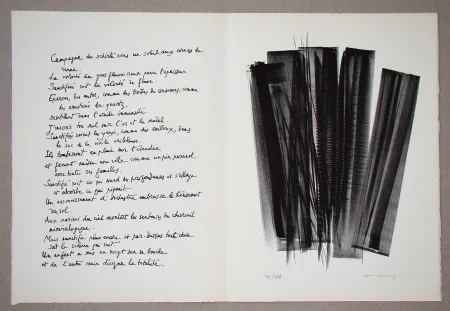 Litografía Hartung - L 162, 1965