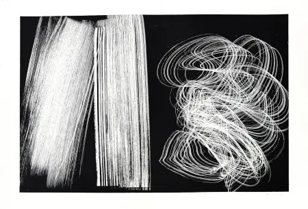 Litografía Hartung - L 1970-5 / Frandole, suite A, pl. V