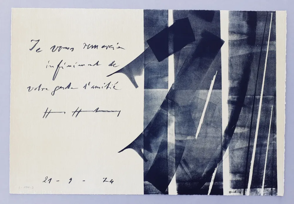 Litografía Hartung - L-1974-2