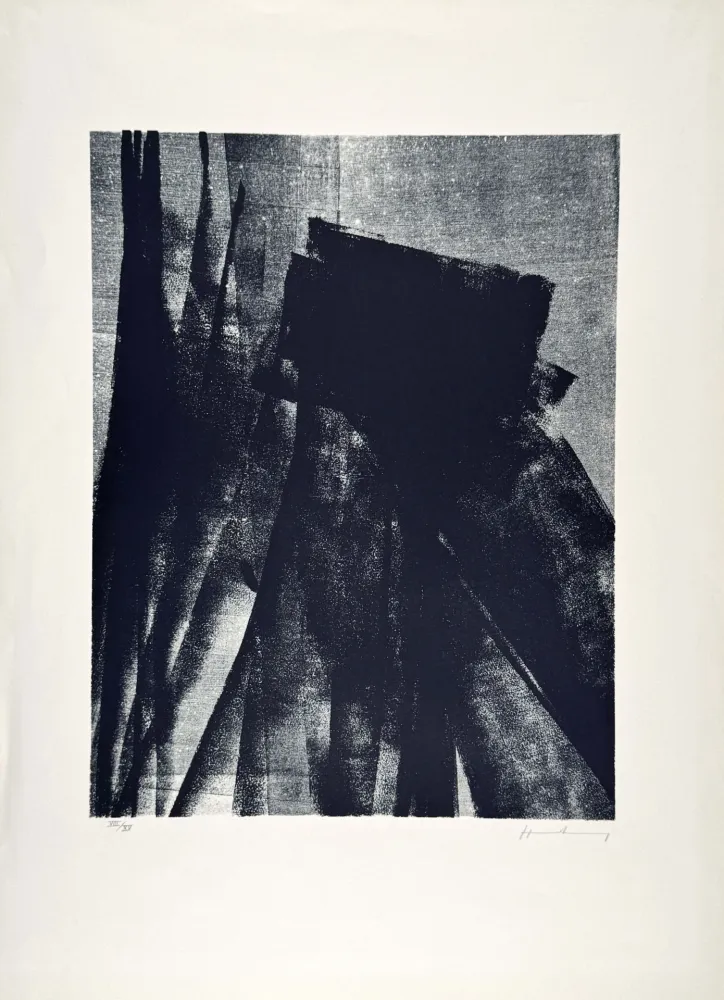 Litografía Hartung - L 1977-4 