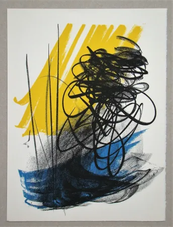 Litografía Hartung - L différée - 2, 1964
