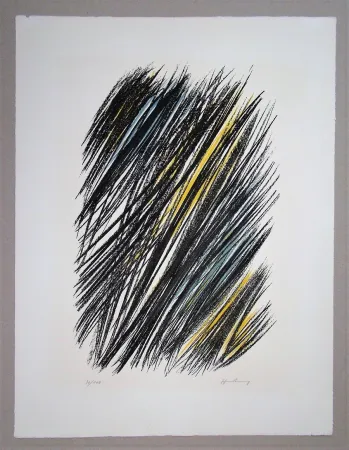 Litografía Hartung - L19 - 1957