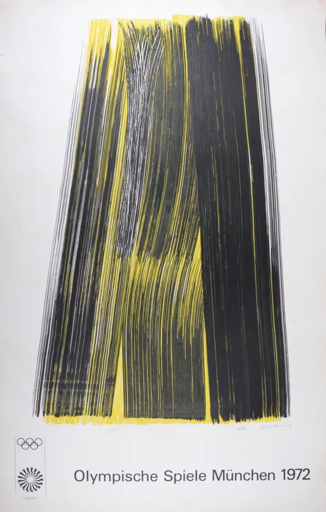 Litografía Hartung - Olympische Spiele München, 1972 - Hand-signed
