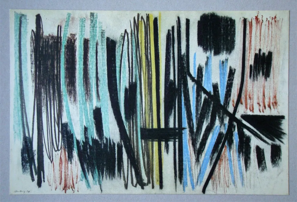 Litografía Hartung - Pastel P.1950-4