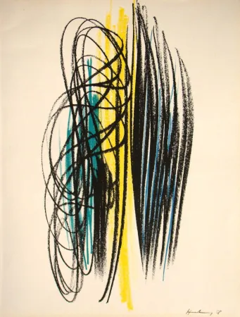 Litografía Hartung - Pastel P1958-35