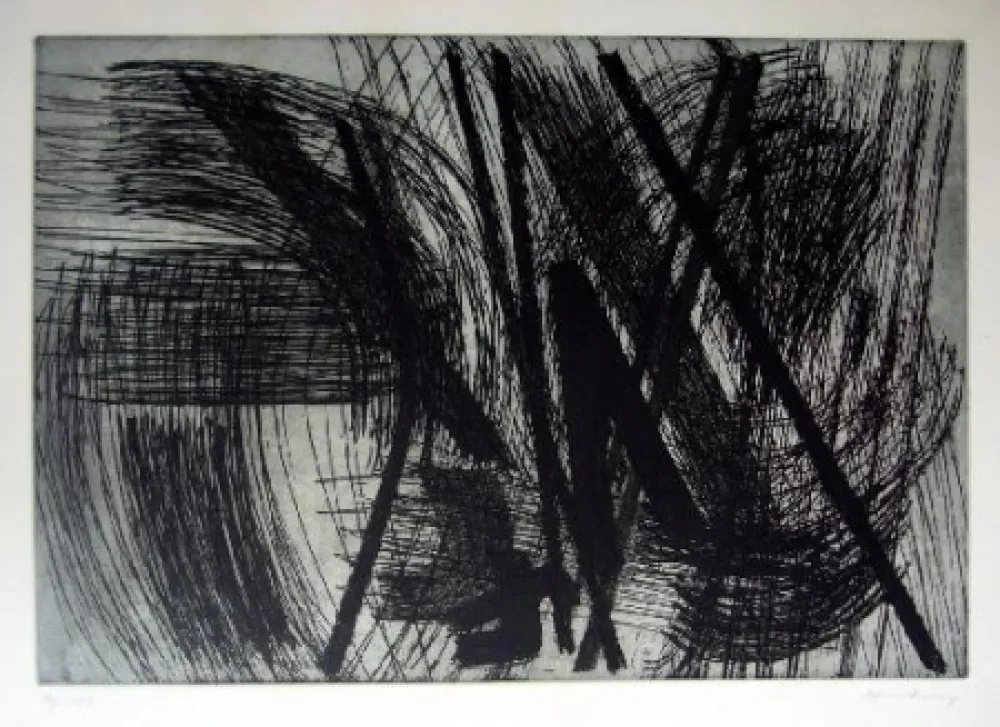 Grabado Hartung - Sans titre