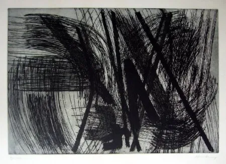 Grabado Hartung - Sans titre