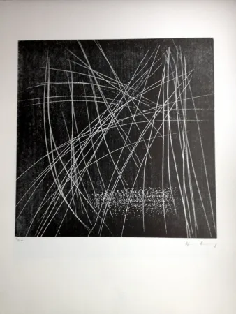 Grabado En Madera Hartung - S/T