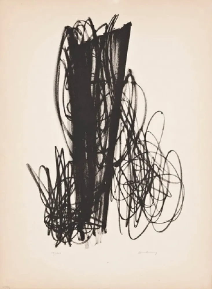 Litografía Hartung - Untitled