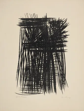 Litografía Hartung - Untitled (L 32, first state)