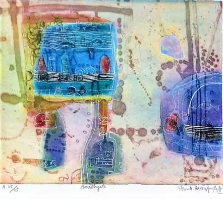 Grabado Hasegawa - Améthyste 