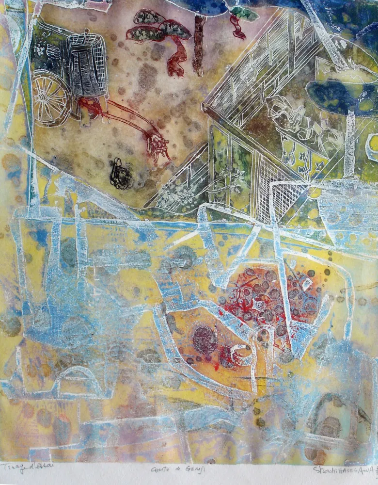 Grabado Hasegawa - Contes de Gengi 