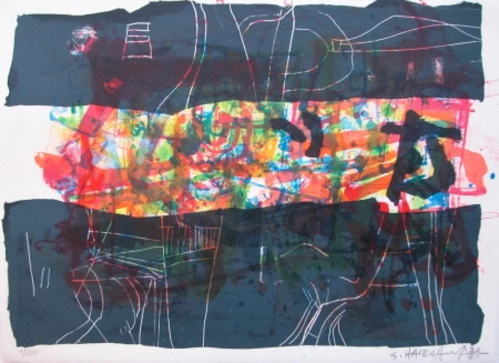 Litografía Hasegawa - Crépuscule