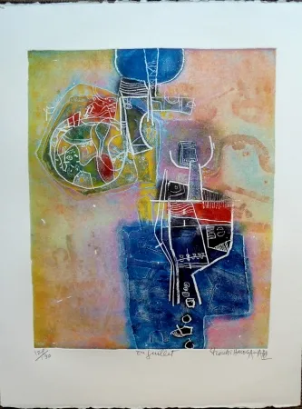 Grabado Hasegawa - En Juillet 