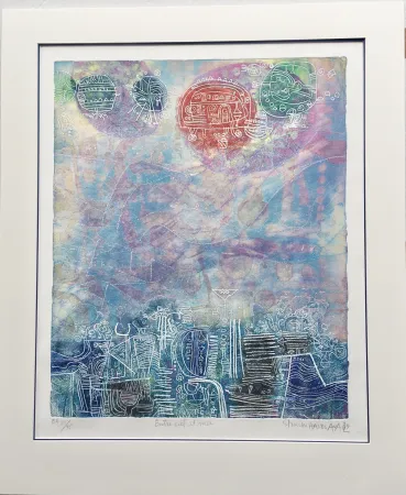 Grabado Hasegawa - Entre ciel et mer 