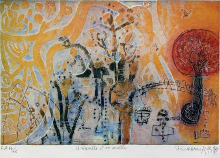 Grabado Hasegawa - Grisaille d'un matin 