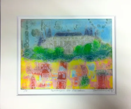 Grabado Hasegawa - Hommage a la malmaison