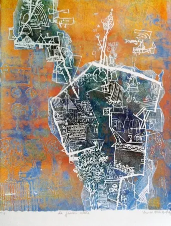 Aguafuerte Y Aguatinta Hasegawa - Le jardin céleste