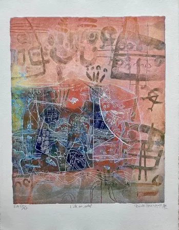 Grabado Hasegawa - L'ile au soleil