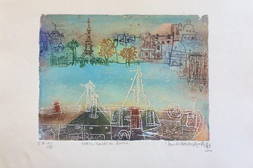 Grabado Hasegawa - Paris 