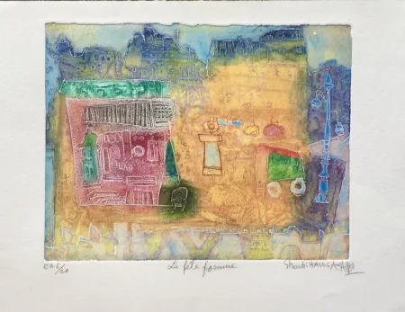 Grabado Hasegawa - Paris 