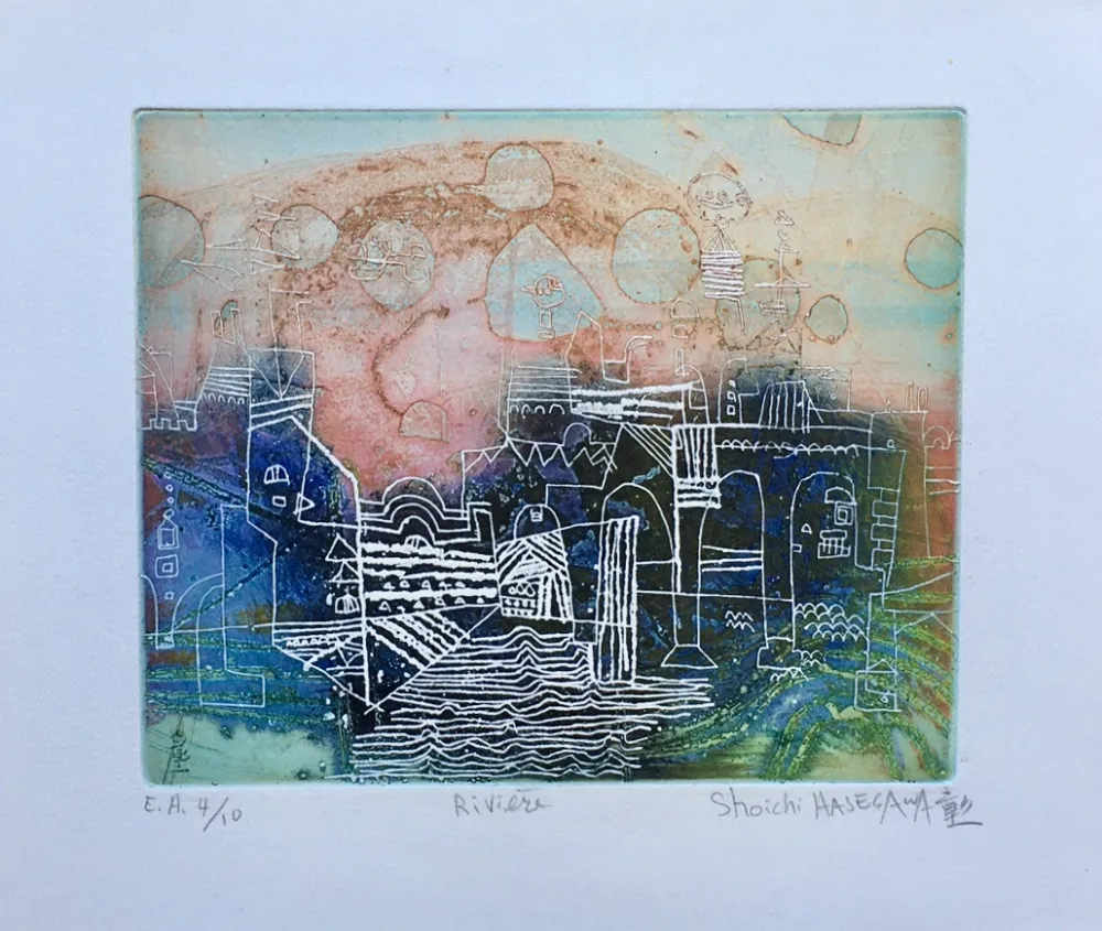 Grabado Hasegawa - Riviere 