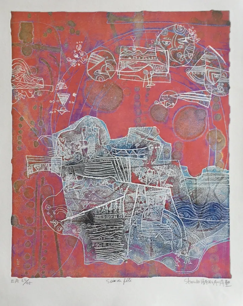 Grabado Hasegawa - SOIR de Fête