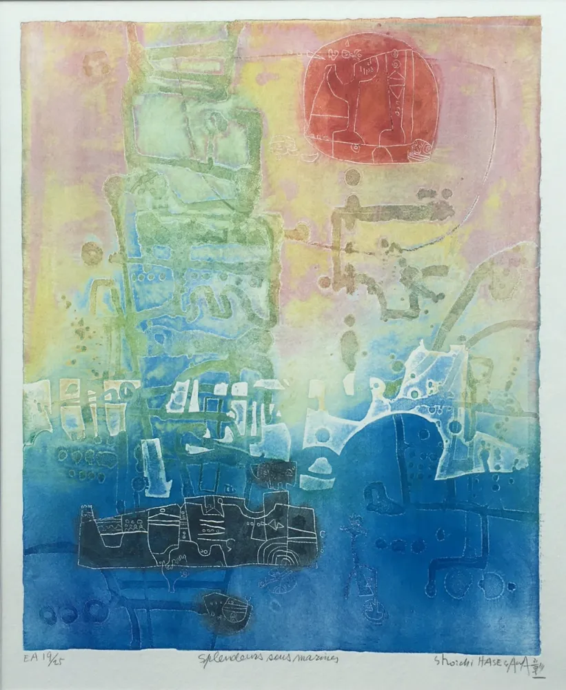 Grabado Hasegawa - Splendeurs sous marine 