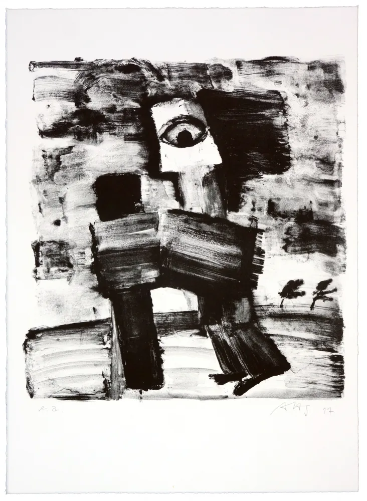 Litografía Haugen Sørensen - Sans titre