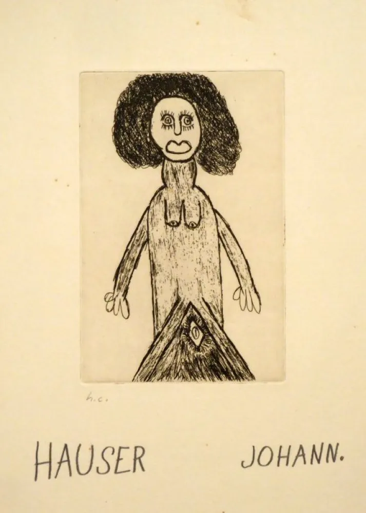 Grabado Hauser - Weiblicher Akt