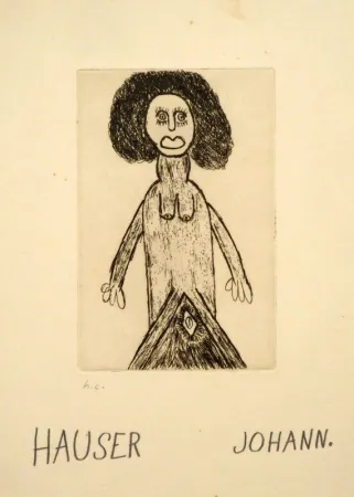 Grabado Hauser - Weiblicher Akt