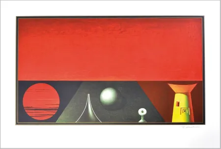 Litografía Hausner - Abendlandschaft, ca. 1975