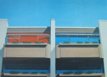 Litografía Havekost - Vier Kabinen