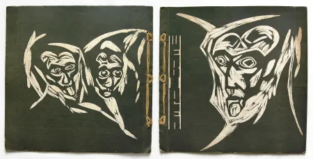 Grabado En Madera Havermans - Heads (for 'Wendingen') 