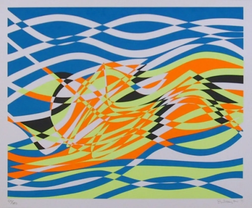 Serigrafía Hayter - #4 from the Aquarius Suite