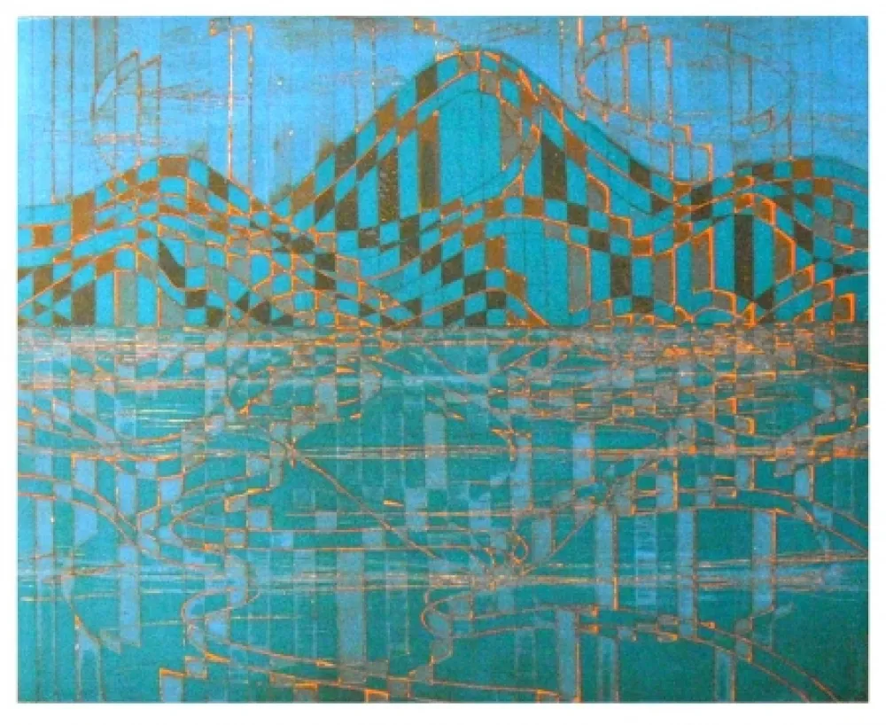 Grabado Hayter - Caragh lake