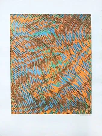 Grabado Hayter - Caribbean sea