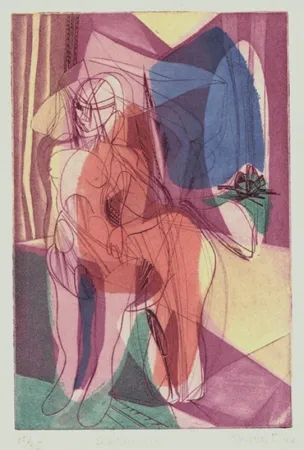 Aguafuerte Hayter - Centauresse