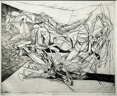 Grabado Hayter - Combat