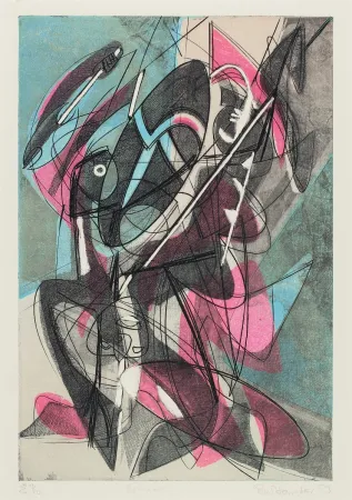 Grabado Hayter - Combat (Fight)