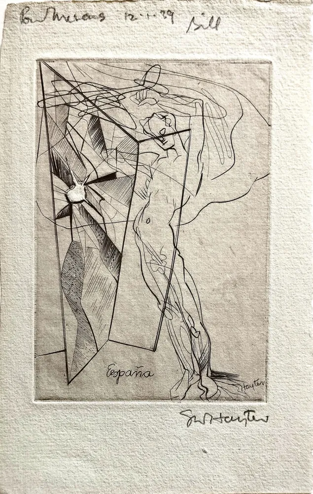 Aguafuerte Hayter - Espana