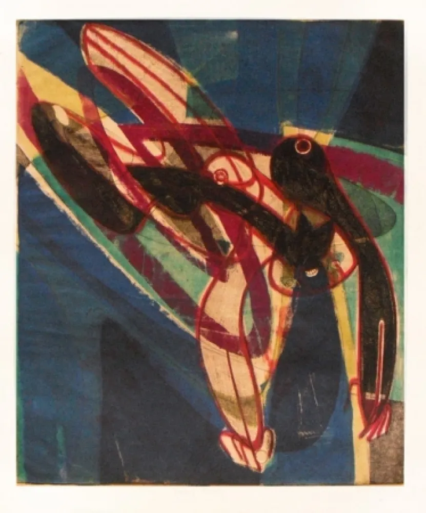 Grabado Hayter - Falling figure