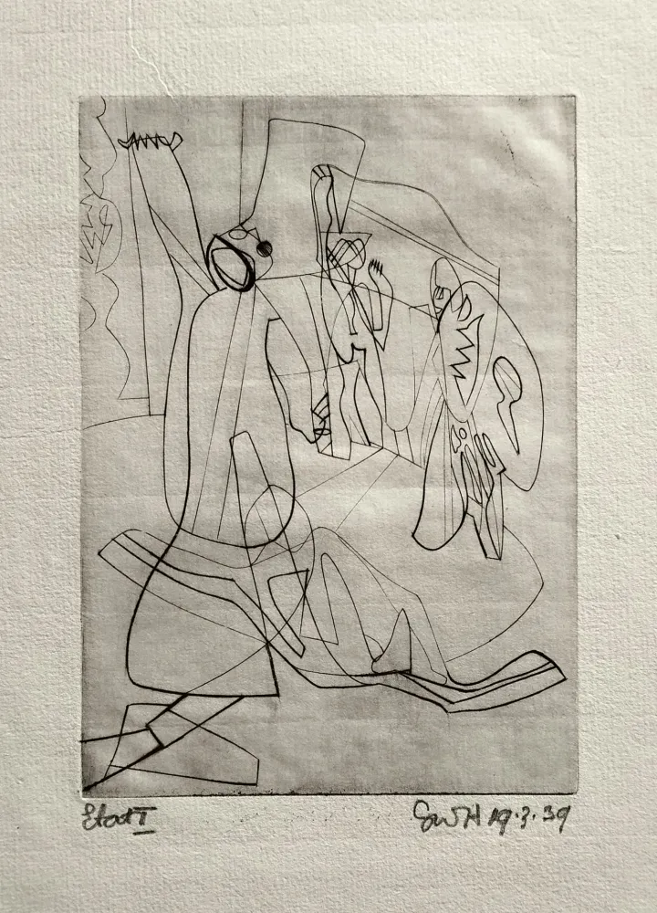 Grabado Hayter - Invocation