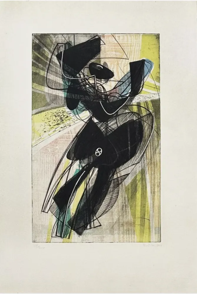 Grabado Hayter - La danse du soleil