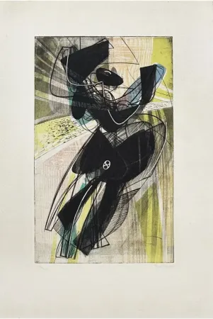 Grabado Hayter - La danse du soleil