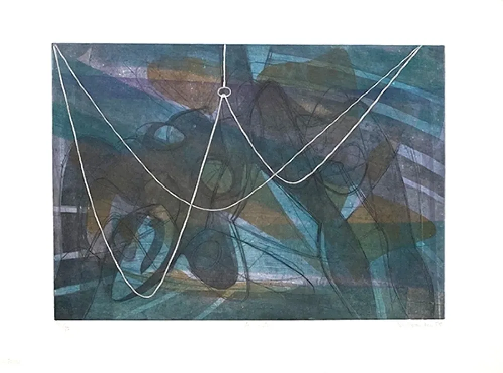 Grabado Hayter - La noyée