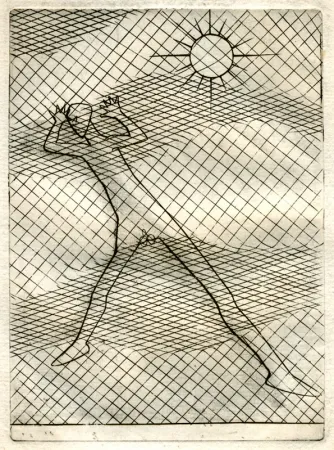 Aguafuerte Hayter - Metamorphosis of Love (Faust's Metamorphosis)