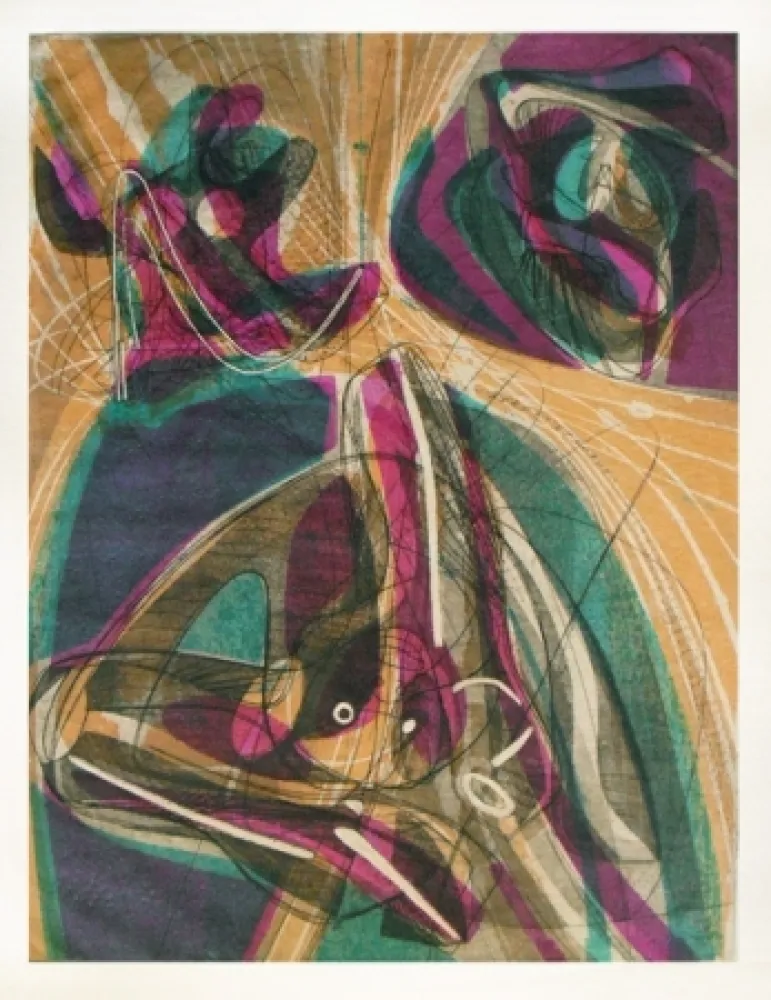 Grabado Hayter - Night and day