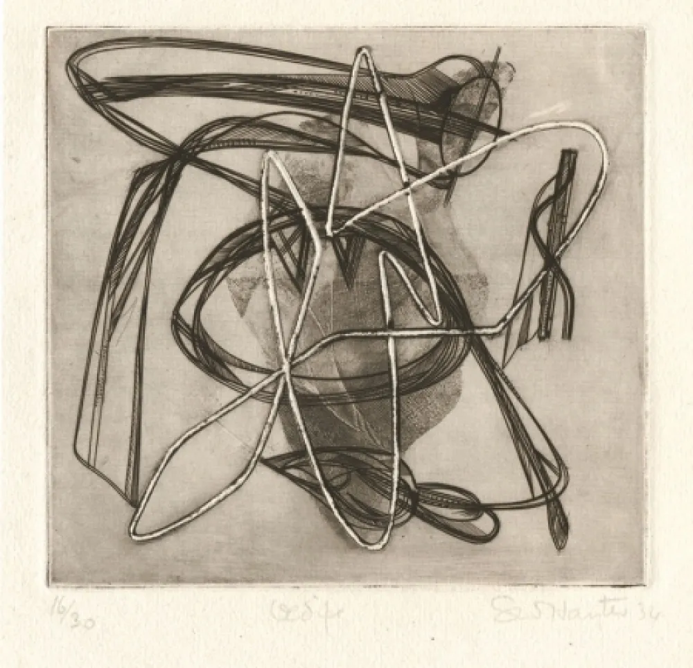 Aguafuerte Hayter - Oedipe (Oedipus)