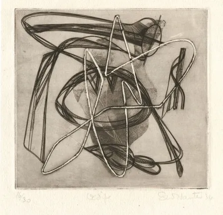 Aguafuerte Hayter - Oedipe (Oedipus)